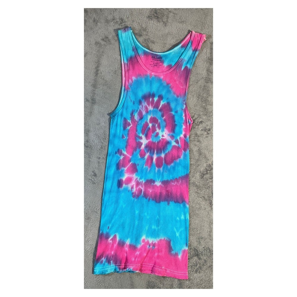 Gildan Men's Tie-Dye Tank Top Multicolor Size M‎